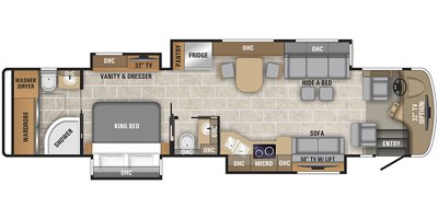 2019 Entegra Coach Insignia 40B2 floorplan