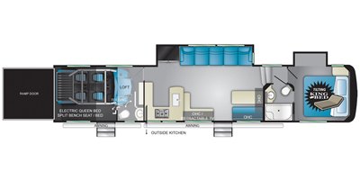 2019 Heartland Cyclone CY 4101 King floorplan