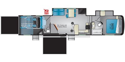 2019 Heartland Road Warrior RW 4275 floorplan