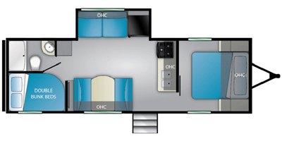 2019 Heartland Trail Runner SLE TR SLE 261 floorplan