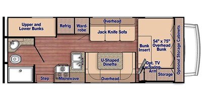 2019 Gulf Stream Conquest Class C 6256 floorplan