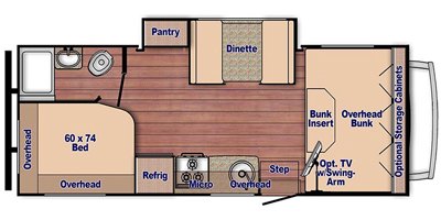 2019 Gulf Stream Conquest Class C 6238 floorplan