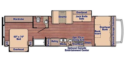 2019 Gulf Stream Conquest Class C 6320 floorplan