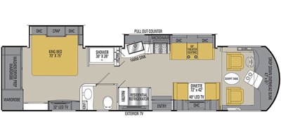 2019 Coachmen Sportscoach SRS 339DS floorplan