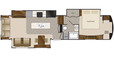 2019 DRV Mobile Suites 38RSSB3 floorplan