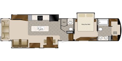 2019 DRV Elite Suites 44 Houston floorplan