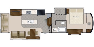 2019 DRV Mobile Suites 38KSSB floorplan