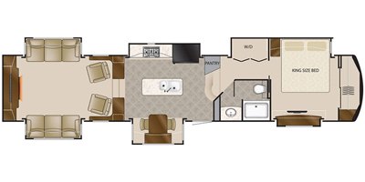 2019 DRV Mobile Suites 44 Columbus floorplan