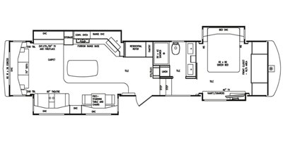 2019 DRV Mobile Suites Aire MSA 40 floorplan