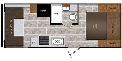 2019 Prime Time Manufacturing Avenger ATI 20RD floorplan