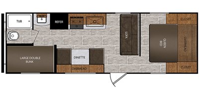 2019 Prime Time Manufacturing Avenger ATI 26BB floorplan