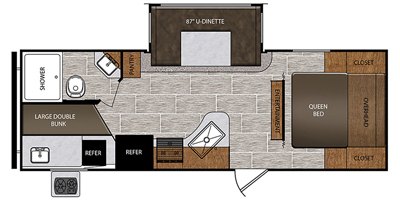 2019 Prime Time Manufacturing Avenger ATI 24BHS floorplan