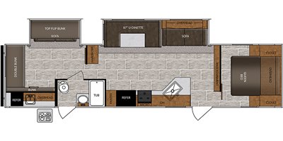 2019 Prime Time Manufacturing Avenger 32RBS floorplan