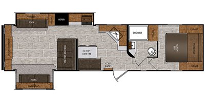 2019 Prime Time Manufacturing Avenger 32DEN floorplan