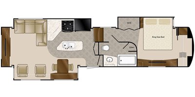 2019 DRV Elite Suites 39RESB3 floorplan