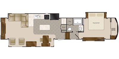 2019 DRV Elite Suites 44 Memphis floorplan