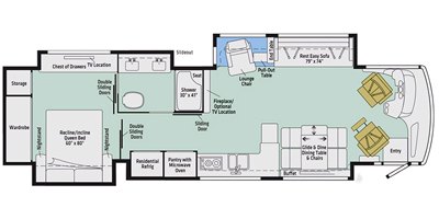 2019 Winnebago Horizon 40A floorplan