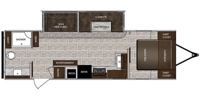 2019 Prime Time Manufacturing Lacrosse Luxury Lite 2911RB floorplan