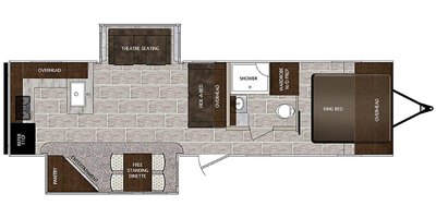 2019 Prime Time Manufacturing Lacrosse Luxury Lite 3211RK floorplan