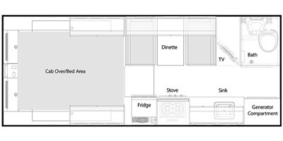 2019 nuCamp Cirrus 920 floorplan