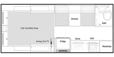 2019 nuCamp Cirrus 820 floorplan