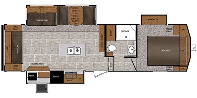 2019 Prime Time Manufacturing Crusader Lite 29RS floorplan