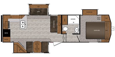 2019 Prime Time Manufacturing Crusader Lite 27RK floorplan