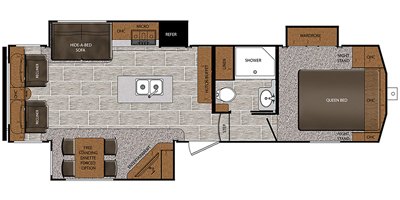 2019 Prime Time Manufacturing Crusader Lite 28RL floorplan