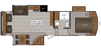 2019 Prime Time Manufacturing Crusader Lite 28RL floorplan