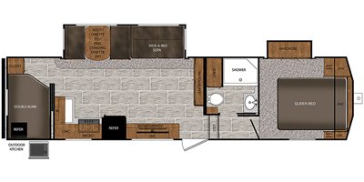 2019 Prime Time Manufacturing Crusader Lite 29BB floorplan