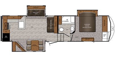 2019 Prime Time Manufacturing Crusader 319RKT floorplan