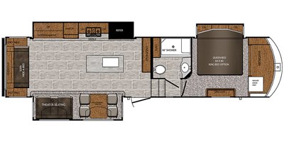 2019 Prime Time Manufacturing Crusader 340RST floorplan