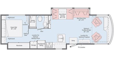 2019 Winnebago Forza 34T floorplan