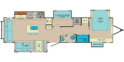 2019 Palomino Columbus Castaway CMT77MB floorplan