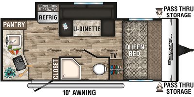 2019 KZ Escape Mini M181RK floorplan