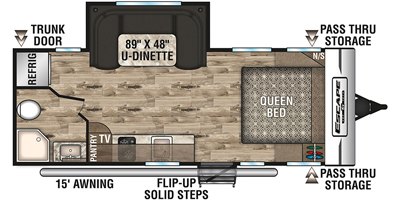 2019 KZ Escape E201RB floorplan