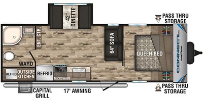 2019 KZ Connect SE C231RBKSE floorplan