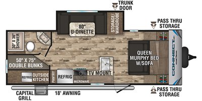 2019 KZ Connect SE C231BHKSE floorplan