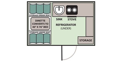 2019 Aliner Titanium 10 floorplan