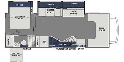 2019 Coachmen Freelander 28SS floorplan