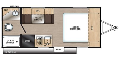 2019 Coachmen Catalina Summit Series 172FQ floorplan