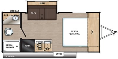 2019 Coachmen Catalina Summit Series 172FSS floorplan