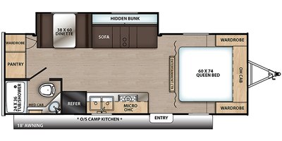 2019 Coachmen Catalina Summit Series 212RBS floorplan