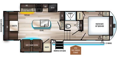 2019 Forest River Sabre SS150 270RL floorplan