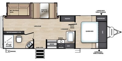 2019 Forest River Vibe 24X floorplan