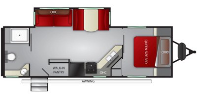 2019 Cruiser RV Fun Finder Extreme Lite 26DS floorplan