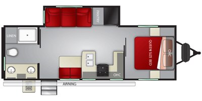 2019 Cruiser RV Shadow Cruiser SC252RBS floorplan