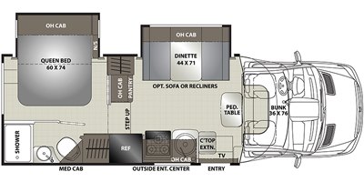 2019 Coachmen Prism Elite 24EE floorplan