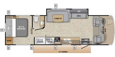 2019 Entegra Coach Odyssey 29K floorplan