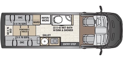 2019 Coachmen Beyond 22D floorplan